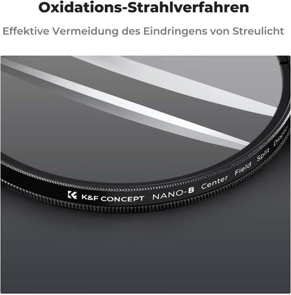 K&F Concept Split Dioptrien Filter 67mm AGC Glas Bokeh-Effekt