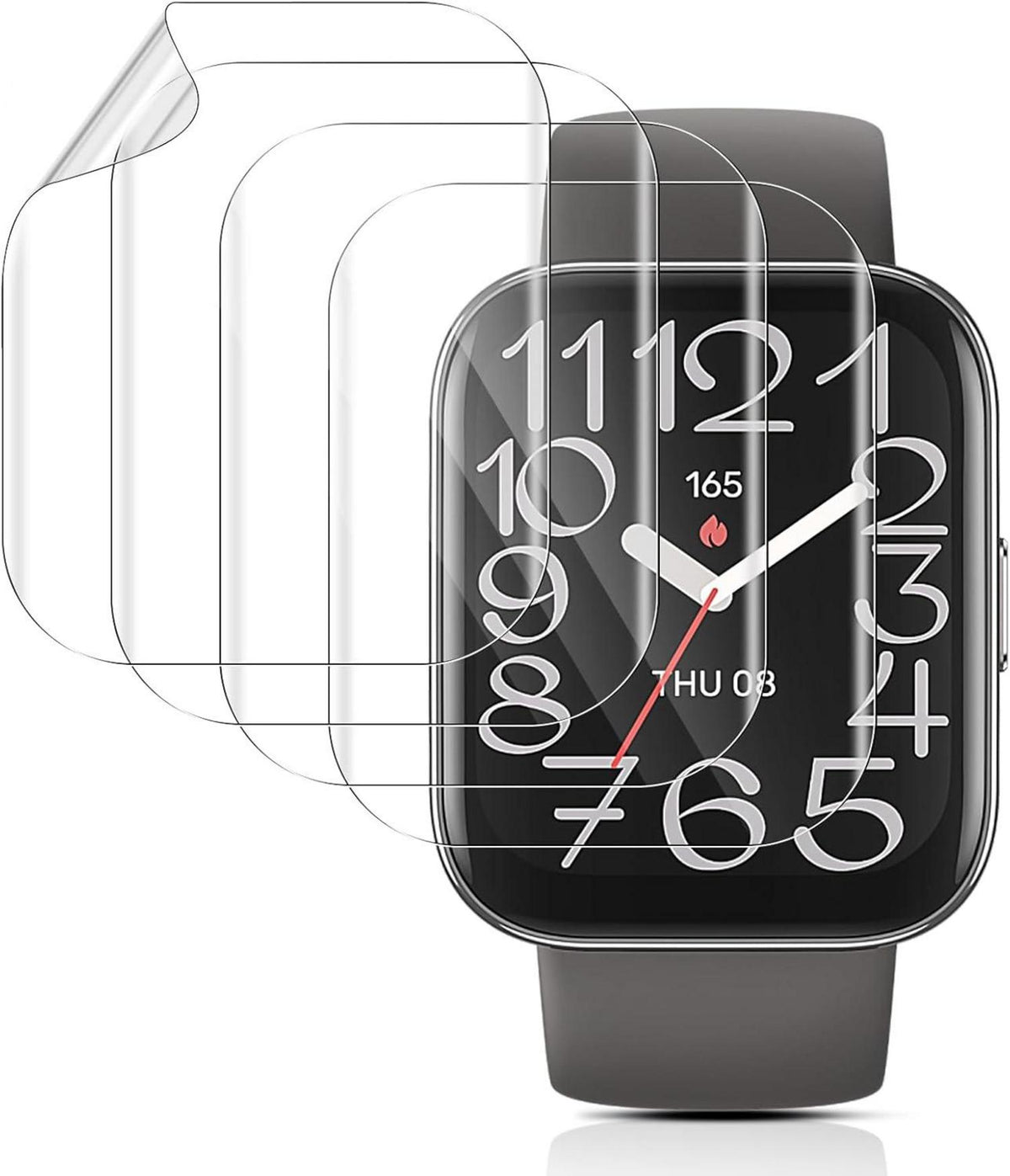 Schutzfolie für Amazfit Bip 5 Unity Display 4er Set HD TPU