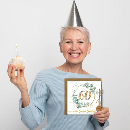 Geldgeschenke zum 60. Geburtstag - Kreative Geburtstagskarte mit
