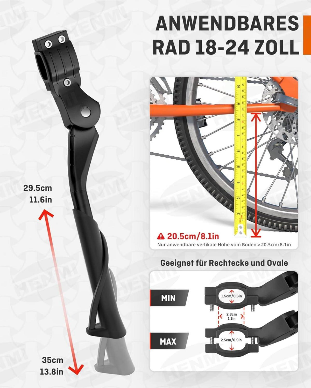 Fahrradständer 18-24 Zoll Kinder Höhenverstellbar Stabil
