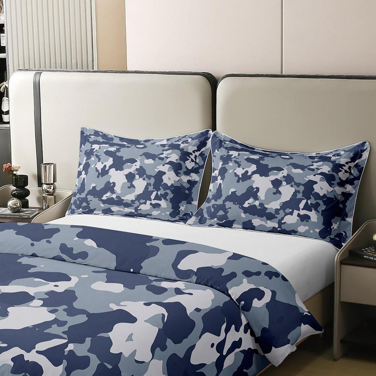 Camouflage Bettwäsche Set 135x200cm – 100% Baumwolle, Military Style
