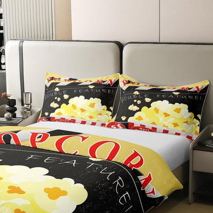 Kino Bettwäsche Set 220x240cm – Popcorn & Poster Design