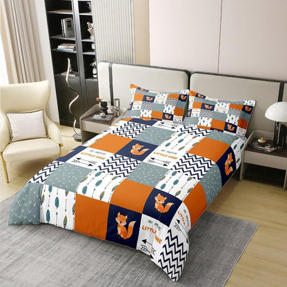 Fuchs Bettwäsche Set 200x200cm Baumwolle Kinderzimmer Boho