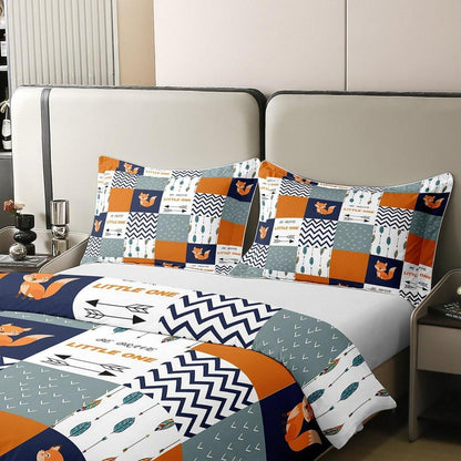 Fuchs Bettwäsche Set 200x200cm Baumwolle Kinderzimmer Boho