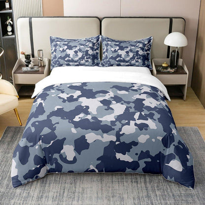 Camouflage Bettwäsche Set 220x240cm – 100% Baumwolle, Military Style