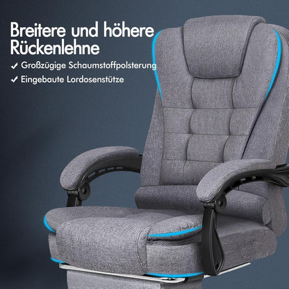 ALFORDSON Bürostuhl Massagefunktion ergonomisches Design
