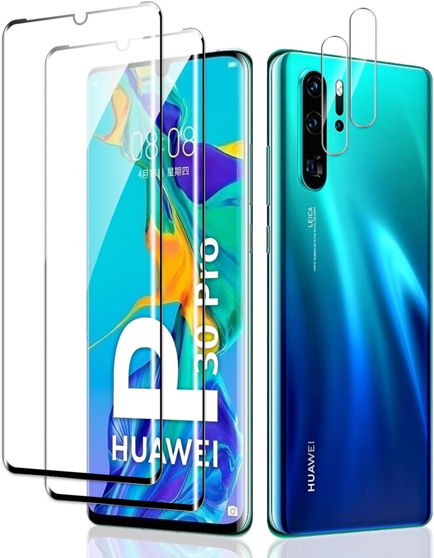 2er Pack Huawei P30 Pro Schutzfolie 3D Vollständige Displayschutz