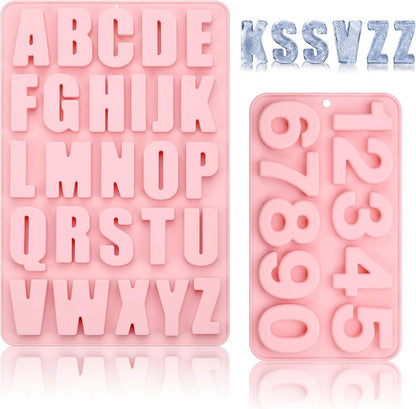 Silikonform Buchstaben Zahlen Set Gießformen Schokolade Seife