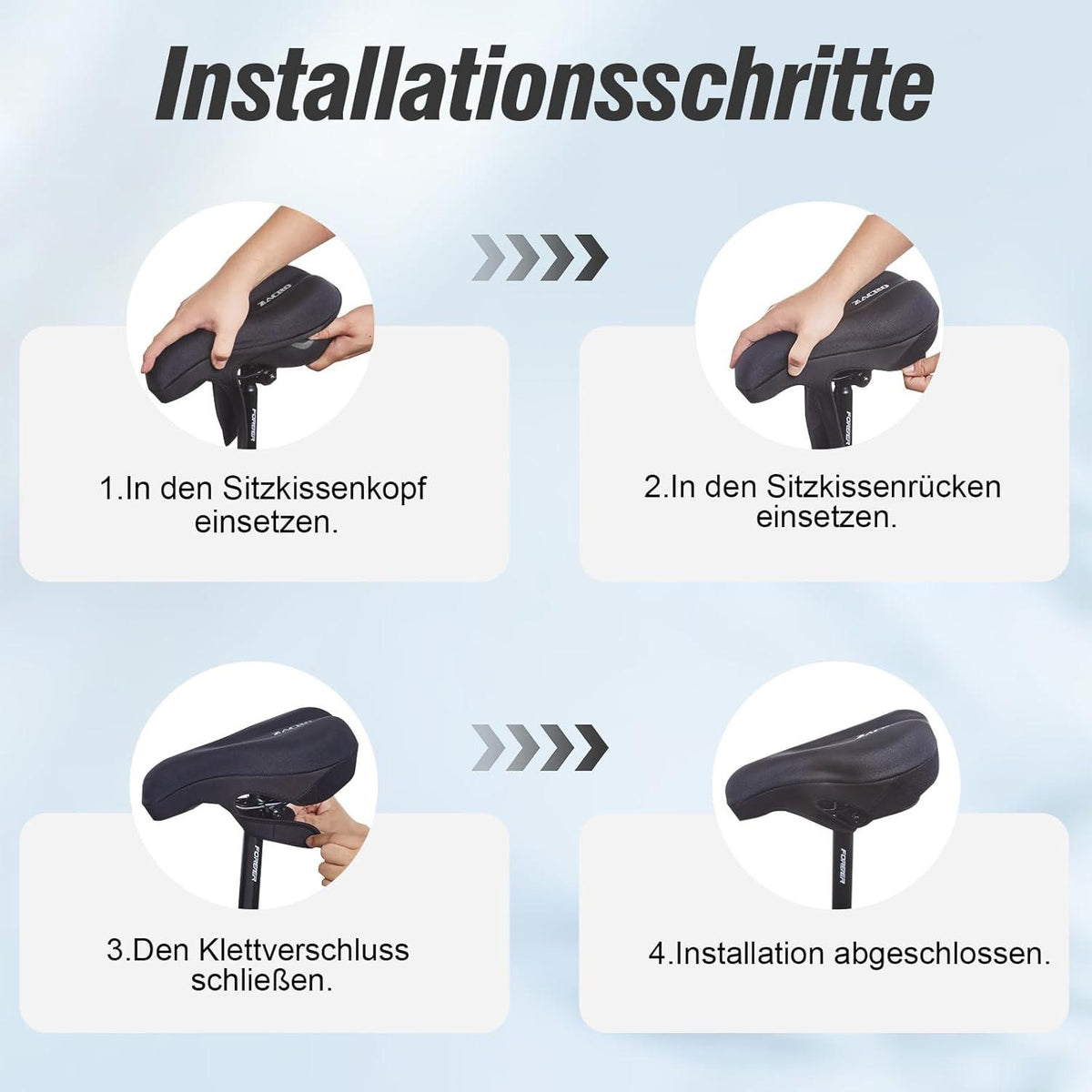 Sattelbezug Gel Fahrrad Fahrradsattel Überzug Gelüberzug