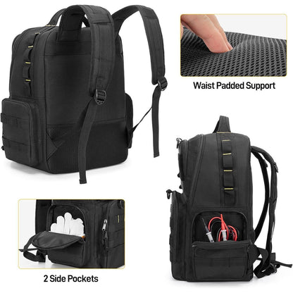 Werkzeugrucksack Herren mit Organizer-Taschen, robust & bequem