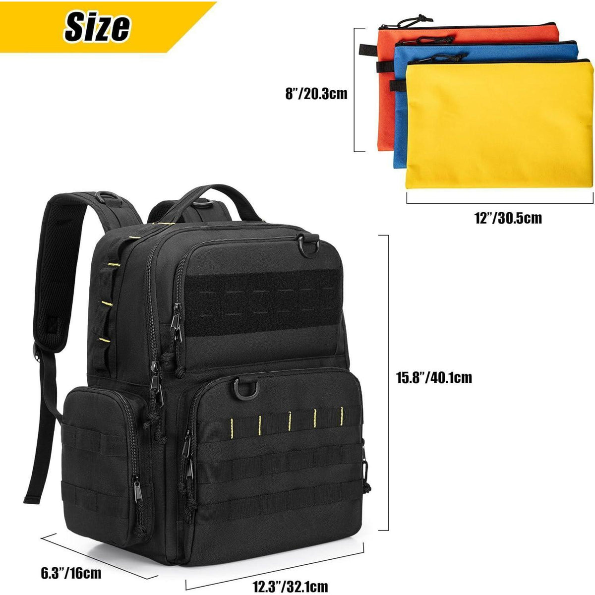 Werkzeugrucksack Herren mit Organizer-Taschen, robust & bequem