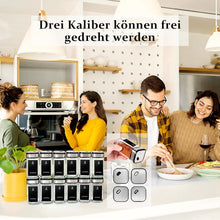 360° Rotation Gewürzgläser Eckig Set 6 Gewürzdosen 120ml aus