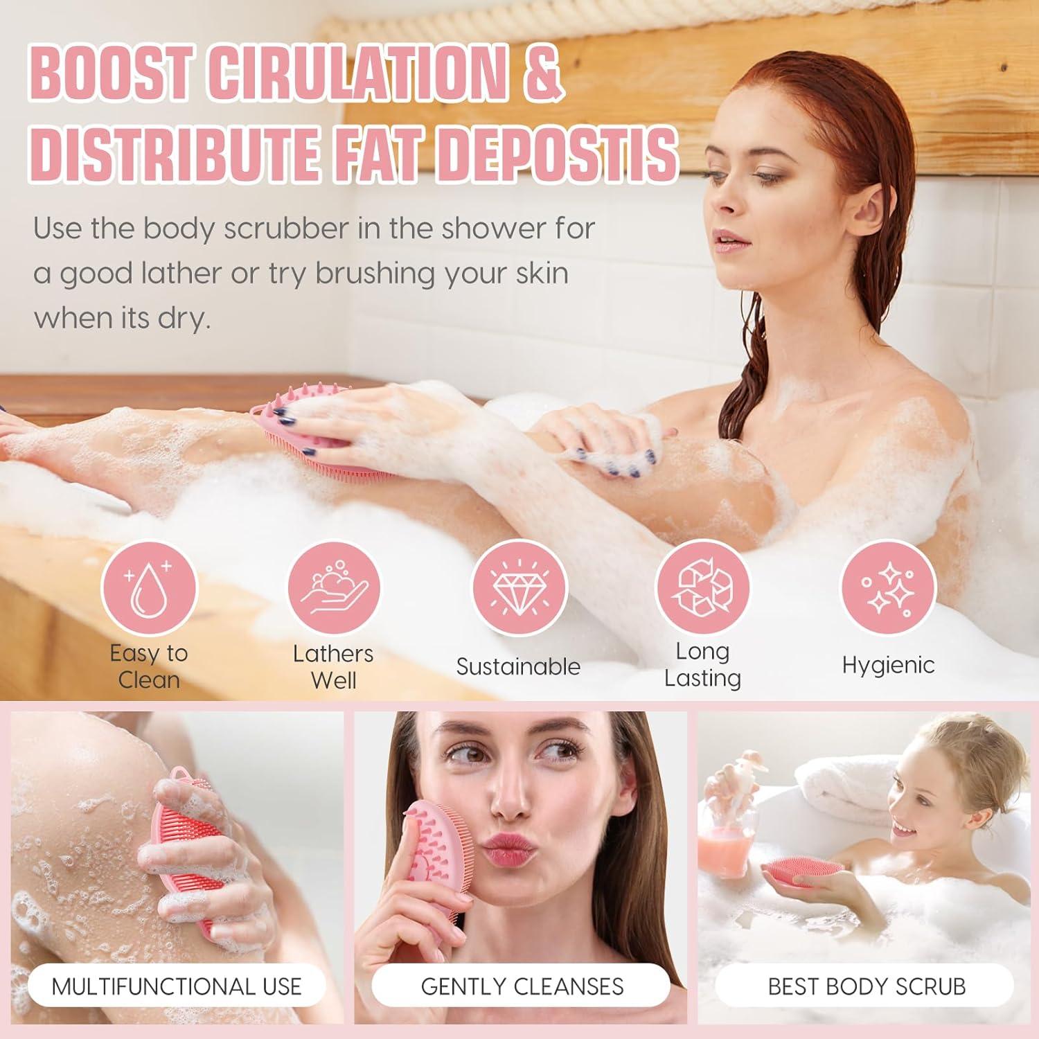 Silikon Body Scrubber für sanfte Hautpflege Schrubber Bürste
