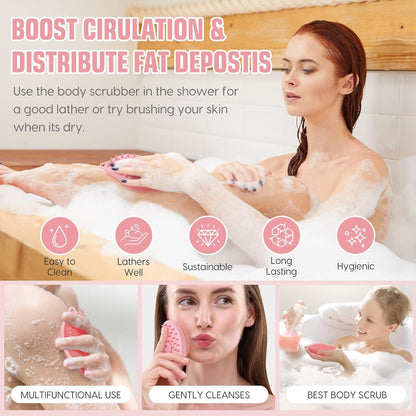 Silikon Body Scrubber für sanfte Hautpflege Schrubber Bürste