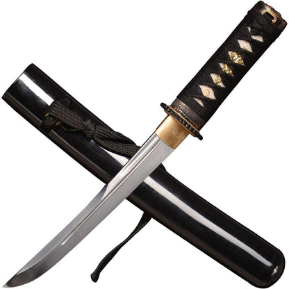 Handgeschmiedetes Mini Samurai Katana Tanto 42 cm Voll Tang