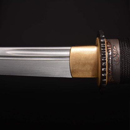 Handgeschmiedetes Mini Samurai Katana Tanto 42 cm Voll Tang