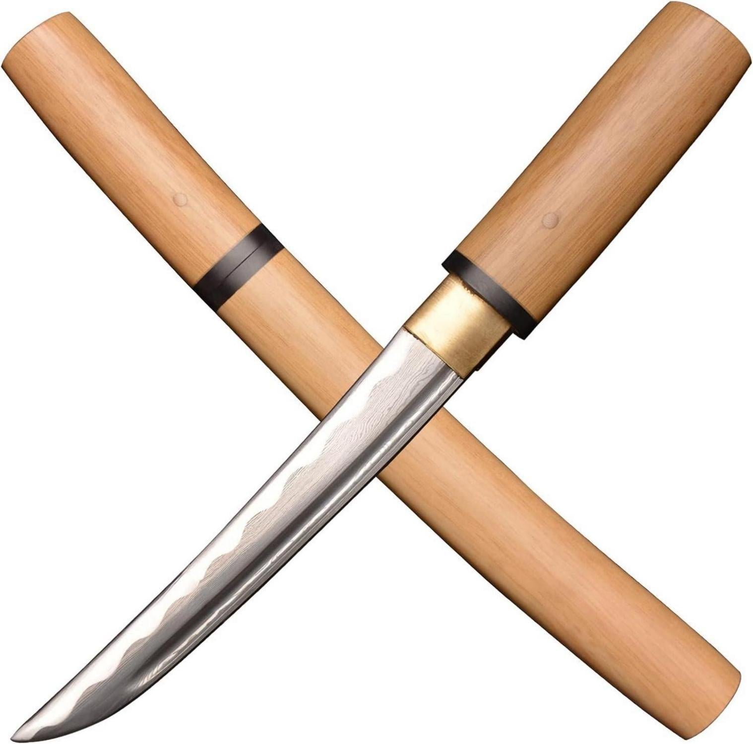 Handgeschmiedetes Mini Samurai Katana Tanto Schwert 42 cm Tang Sharp