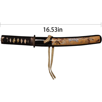 Mini Samurai Katana Tanto Schwert 42cm Handgeschmiedet Full