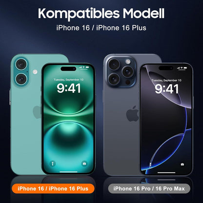 3X Ultra-Klarer 9H Kameraschutz für iPhone 16/16 Plus - Stabil & Kratzfest