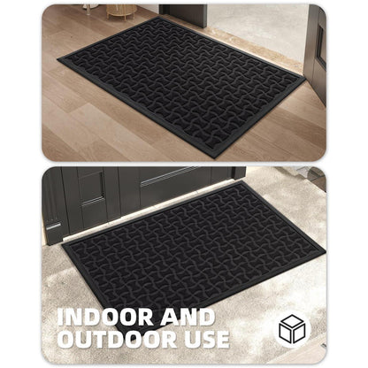 G rutschfeste Fußmatte Outdoor 81x122cm Schwarz
