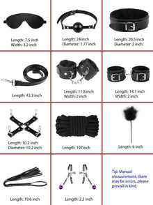 BDSM Set mit 10 Stück - SM Bett Sets, Bondage Fetisch