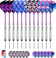 Professionelle Dartpfeile Set mit Metallspitze und Flights