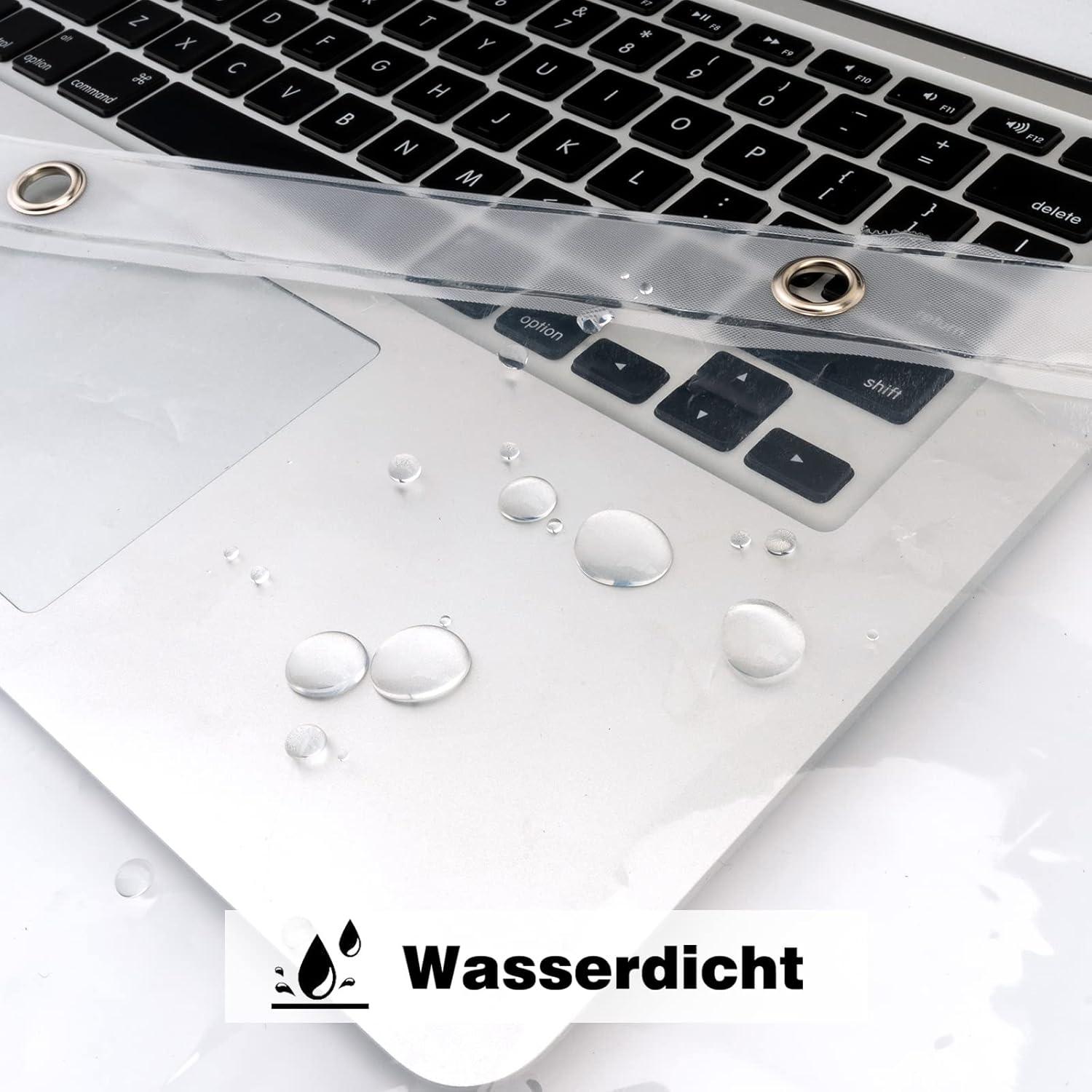 Duschvorhang Transparent 180x180 Wasserdicht PEVA mit 5 Magneten