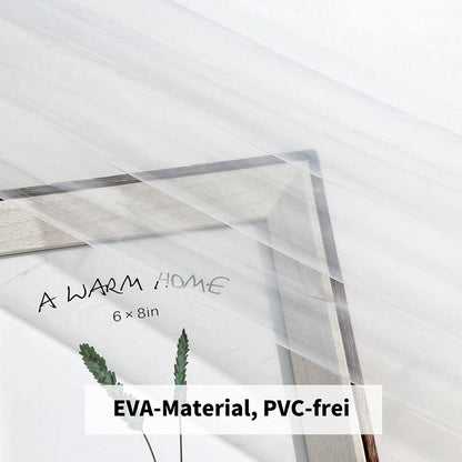 Duschvorhang 180x180 PEVA Transparent mit 5 Magneten Wasserdicht