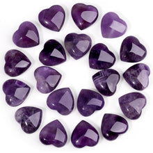 Amethyst Herz Stein Natürliche Heilkristalle 20pcs 20mm