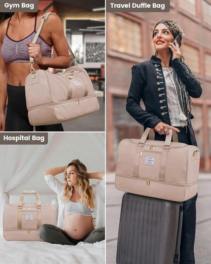 Sporttasche Damen Reisetasche Travel Bag Gym Kulturtasche Urlaub