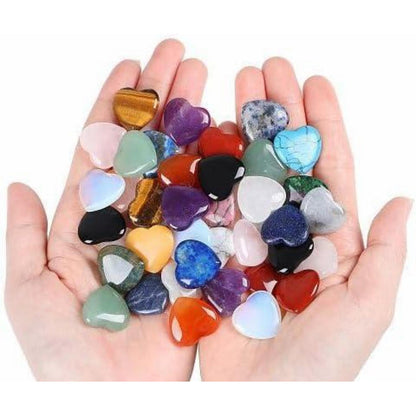 30 Herz Kristall Heilsteine Sets Meditation Chakra Geschenk
