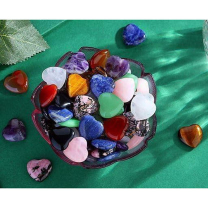 30 Herz Kristall Heilsteine Sets Meditation Chakra Geschenk
