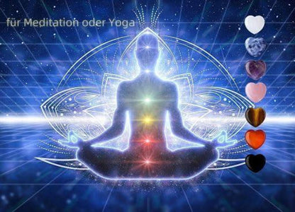 Herz Kristall Set 30 Stück Natürlicher Edelsteine Chakra Meditation Reiki
