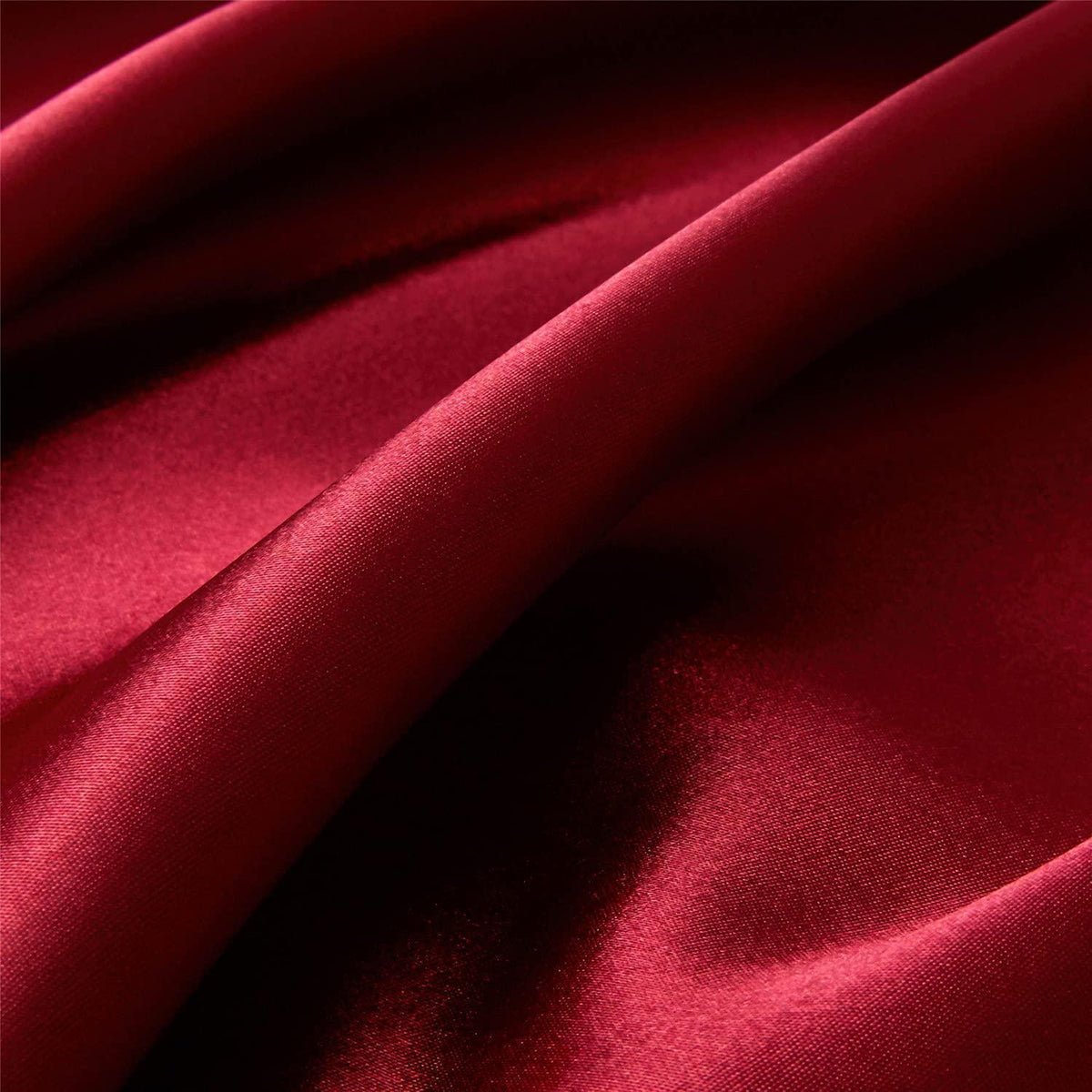 Satin Bettwäsche Set 135x200cm Rot – 4-teilig, Luxus & Weich