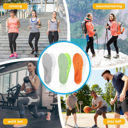 Orthopädische Einlegesohlen Memory Foam 3 Paar für Damen Herren⟩Anti