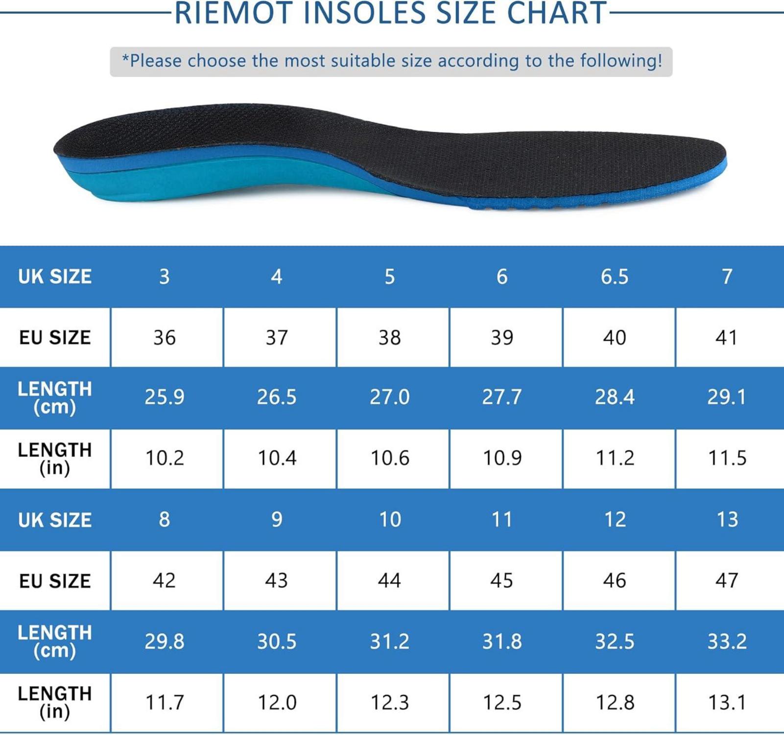 Sport Einlegesohlen Komfort Arch Support Laufschuhe Gr.36-47