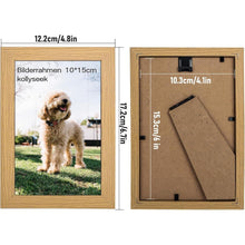 Kollyseek 20er Set Bilderrahmen 10x15 cm MDF Holz Acrylglas