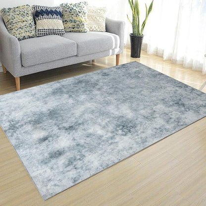 Weicher Grauer Kurzflorteppich für Wohnzimmer und
