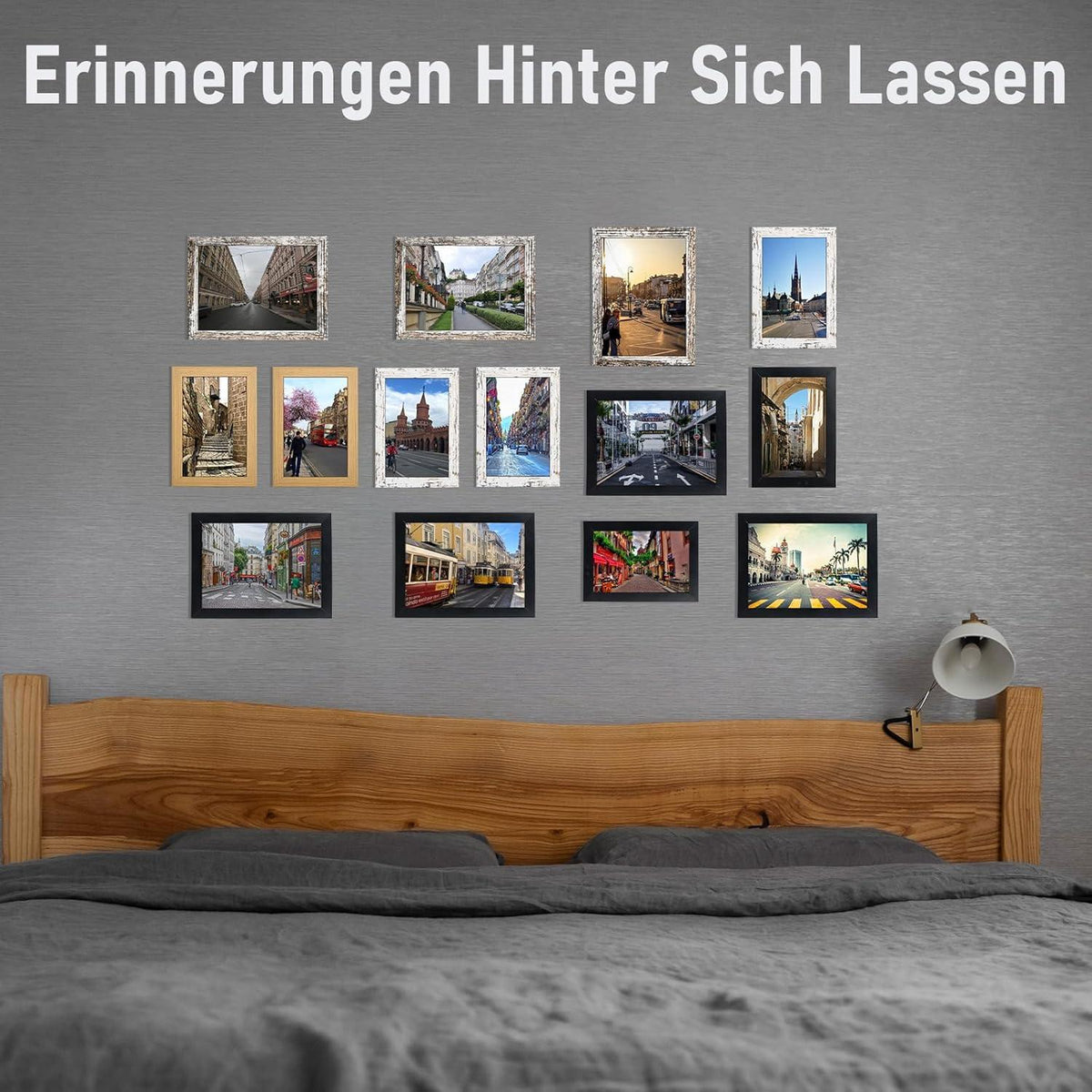 20er Set MDF Bilderrahmen 13x18cm - Weiß Acrylglas Fotorahmen