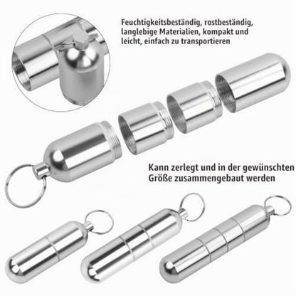 Metall Zigarettenetui 2er-Set mit Schlüsselanhänger
