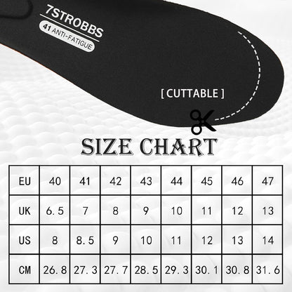 Komfort Einlegesohlen Herren Schuheinlagen Stiefel Schwarz EU40