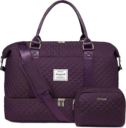 Große Reisetasche Handgepäck mit Schuhfach & Nassfach 48x23x34,5cm