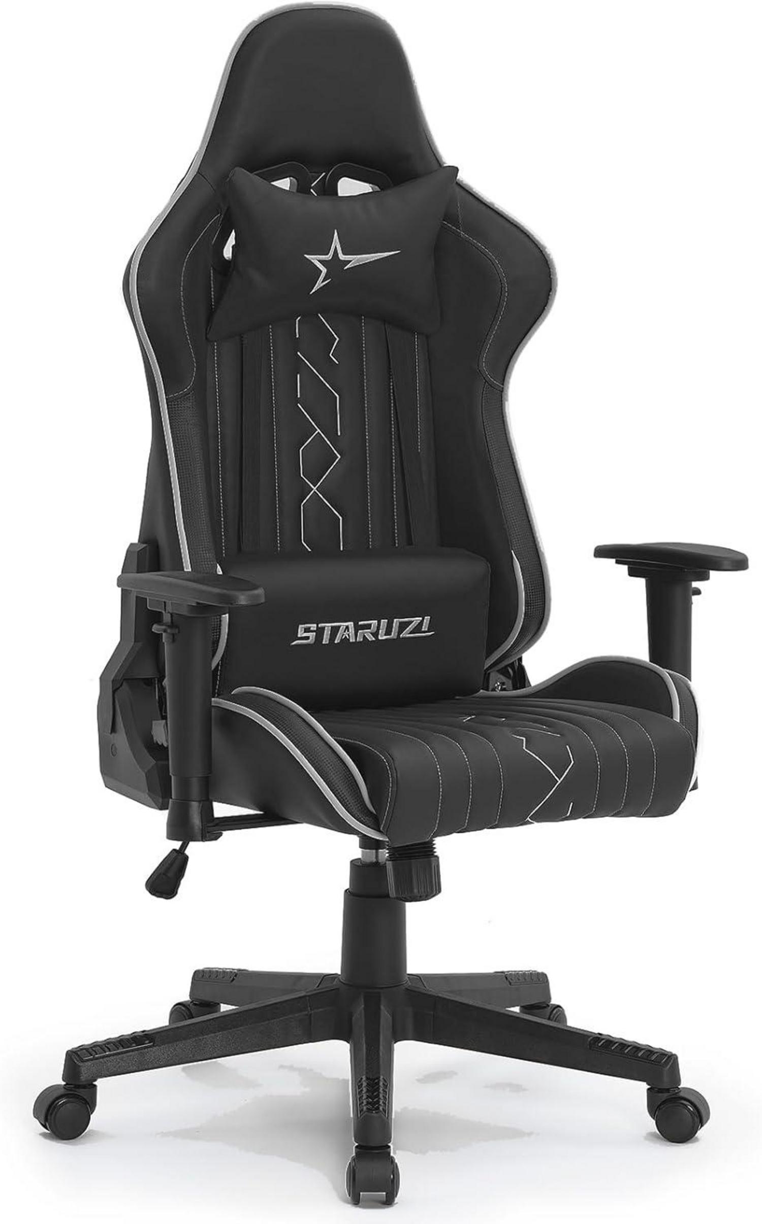 Ergonomischer Gaming Stuhl mit hoher Rückenlehne und Verstellbarkeit