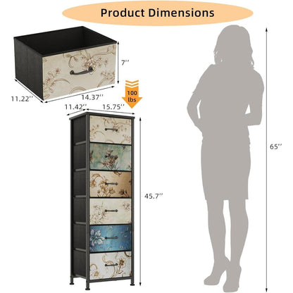 Kommode mit 6 Schubladen – Schlafzimmer & Wohnzimmer Organizer