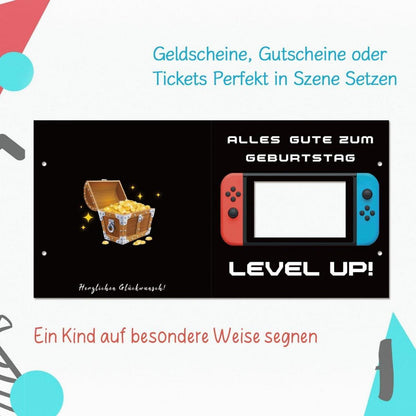Geldgeschenke Verpackung Gamepad Umschlägen Gaming Deko
