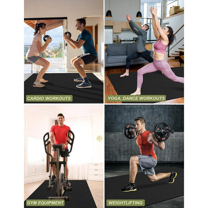Fitnessmatte rutschfest extra groß 213x152cm PVC