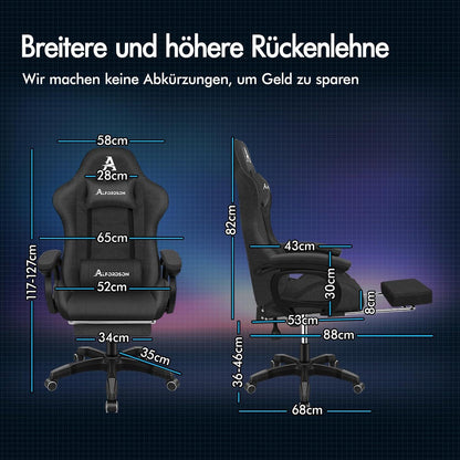 Gaming Stuhl mit Massagefunktion, Ergonomischer