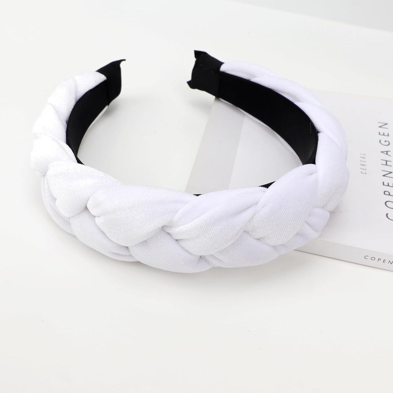 Geflochtenes Stirnband Damen Samt Elastisches Haarband
