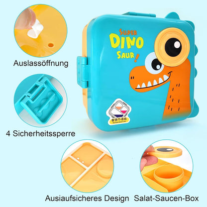 Brotdose mit Fächern Auslaufsicher Lunchbox Jausenbox Bento