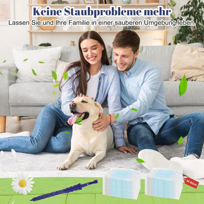 Staubmagnet Set 51 Stück Staubwedel Nachfüllung Teleskopgriff Mikrofaser Reinigungsstaubtuch